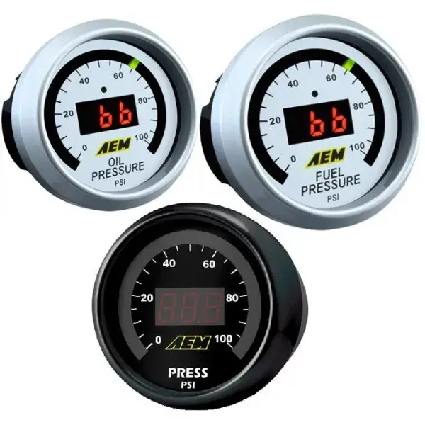 Jetzt Bestellen AEM Electronics Öl / Kraftstoffdruckanzeige (0-100psi) - AEM-30-4401