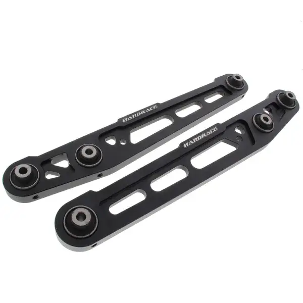 Neuheit HARDRACE Querlenker Satz Hinten Unten - Schwarz - HR-7112-BLK