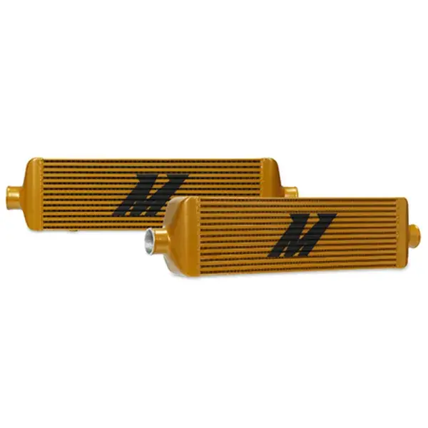Sonderaktion Mishimoto Universal Rennausgabe Ladeluftkühler J-line - Gold - MMINT-UJG