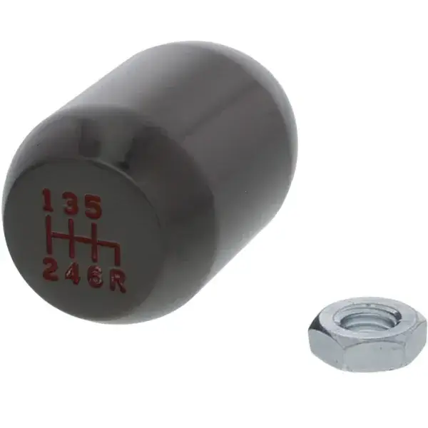 Schnäppchen US-Racing Schaltknauf Type R (6 Gang) - Schwarz/Chrom - SK-TR-BC6S