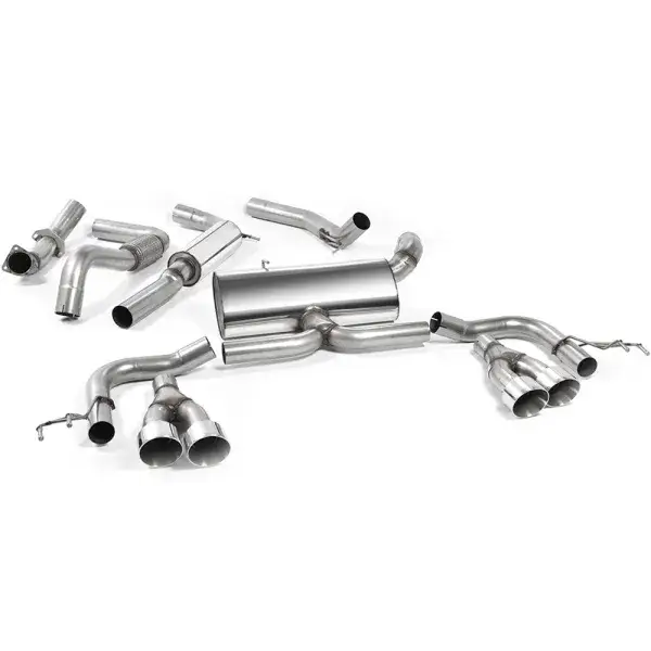 Heißes Angebot Milltek Sport Cat-Back Auspuffanlage 3‘‘ E-Prufzeichen Polierte Endrohren - SSXHO222