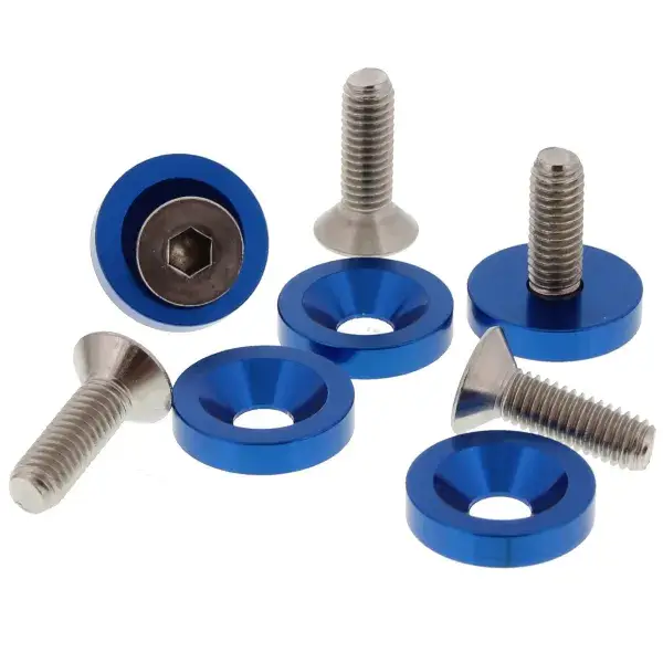 US-Racing Kotflügel Unterlegscheiben M6x20 - Blau - USR-FW-620-BL Neu