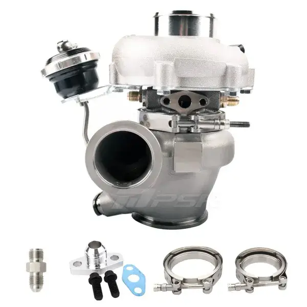 Neu Im Sortiment Pulsar Turbo Systems PTG 4849G 550HP Kugellager-Turbolader - Vorwärtsrotation - Standard - .49 Dual V-Band IWG - 102125117
