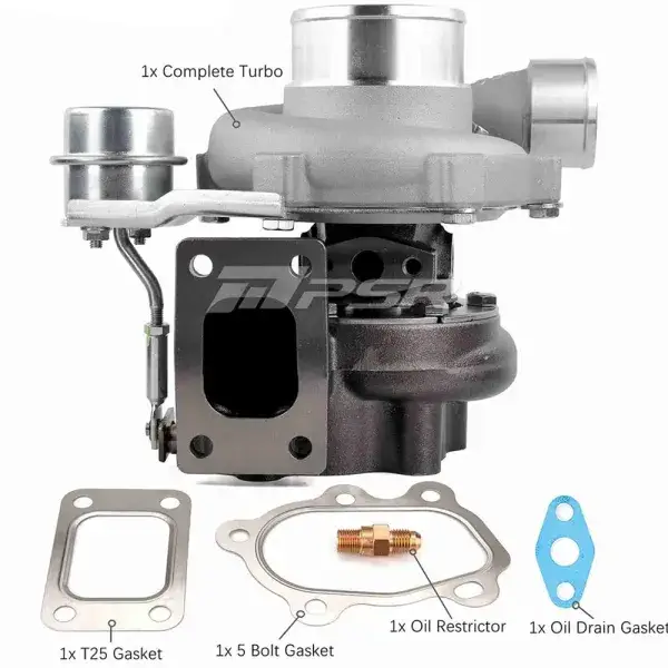 Finale Aktion Pulsar Turbo Systems 2860 475HP GEN2 Dual Ball Bearing Turbo - T51R Mod - T25 .86 5 Bolt - Stamping 11.6psi - 102128122