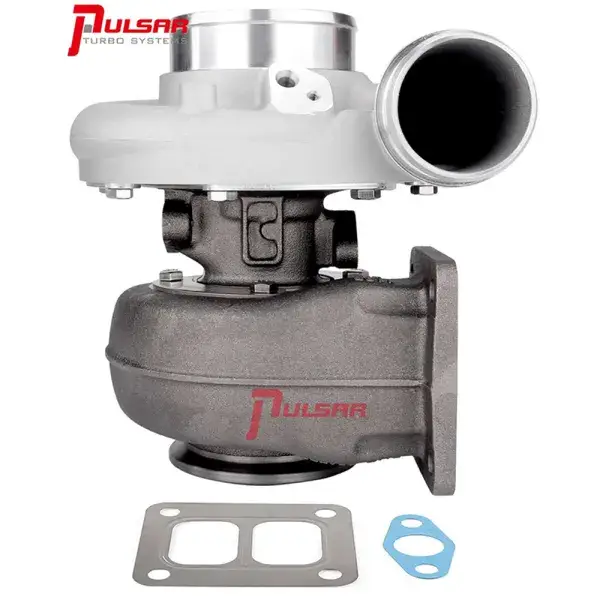 Preiswert Pulsar Turbo Systems S363 950HP GEN2 Journal Bearing Turbo - T51R Mod - 80x73mm - T4 Divided .91 V-Band - 100130007