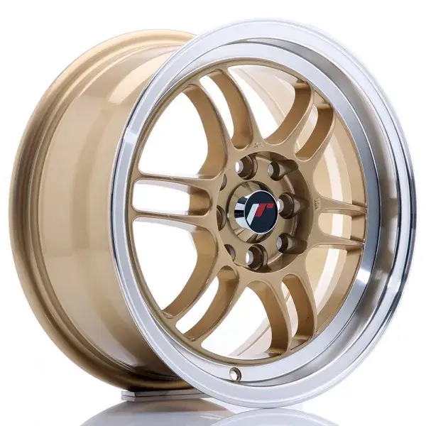 JR-Wheels JR7 Felge 16x7J ET38 4x100/114.3 - Gold mit poliertem Rand - JR7167043873GD Preis Gesenkt