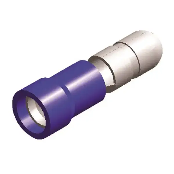 QSP Halbisolierter Kabelschuh männlich 5 mm - Blau - QC3071 Mega-Angebot