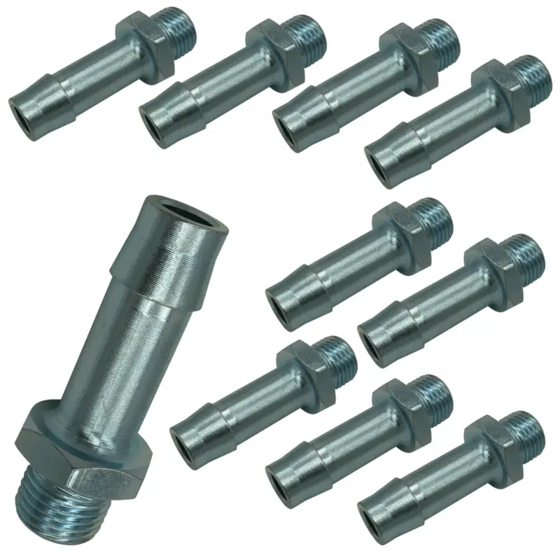 10x Schlauchstutzen 11x3,5 mm M22x1,5 mm Zertifiziert