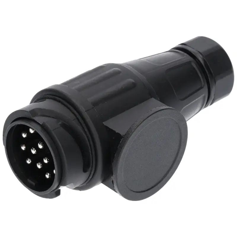 12V 13-Pol Stecker Kunststoff für PKW Anhänger Beleuchtung Neu