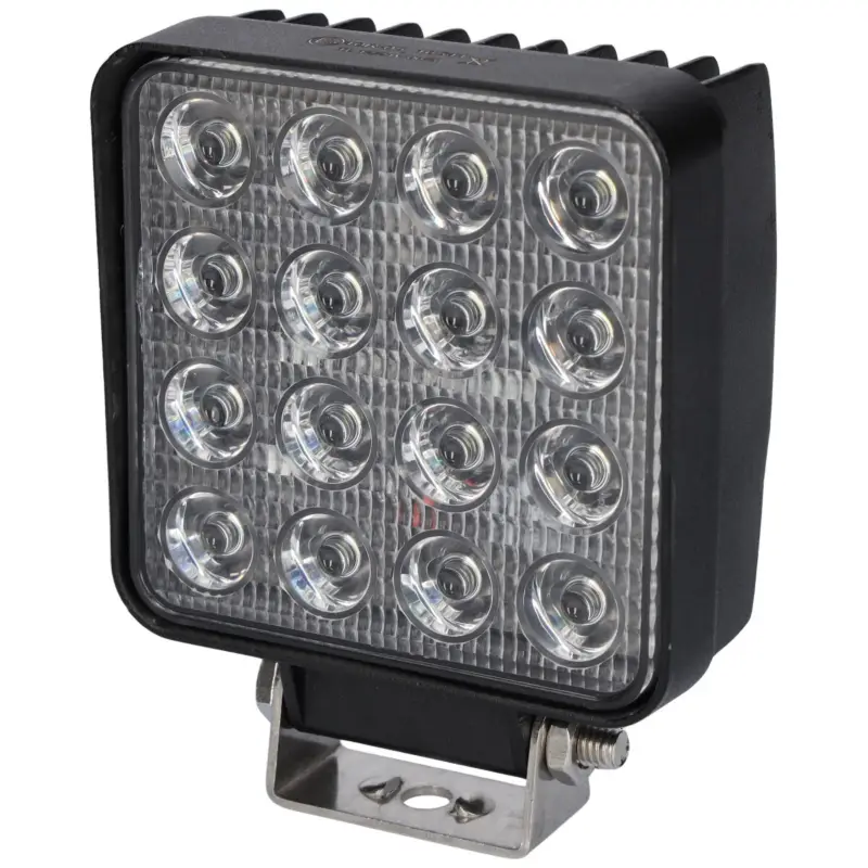 Zertifiziert Arbeitsscheinwerfer 16 LED‘s 2100 Lumen 12V/24V mit 30cm Kabel IP67