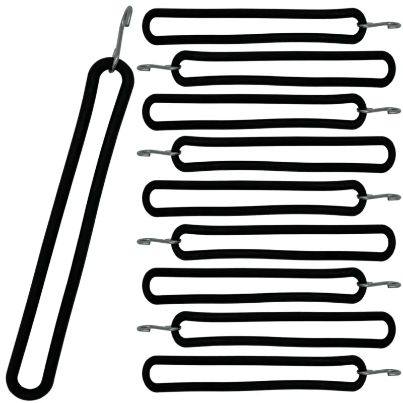Neue Kollektion 10x Spanngummi Spannring 250mm lang mit S-Haken 8mm Ø
