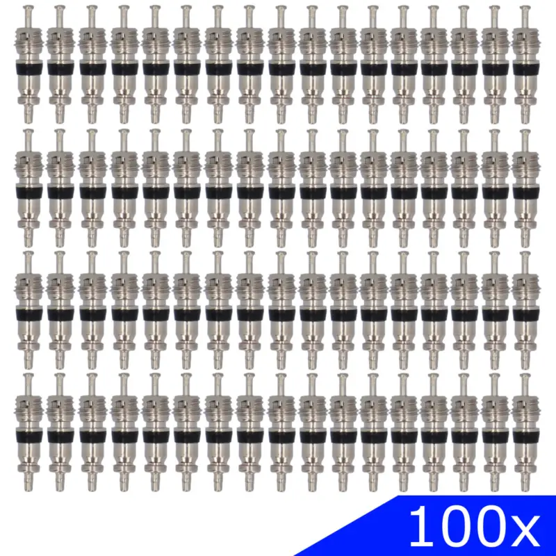 100x Ventileinsatz Messing Reifenventil Auto PKW NFZ ATV Motorrad Roller Fahrrad Neu