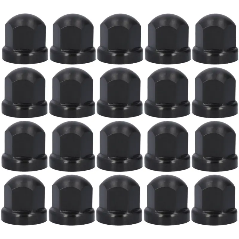 Meistverkauft 20x Radmutterkappe SW33 Schwarz Kunststoff