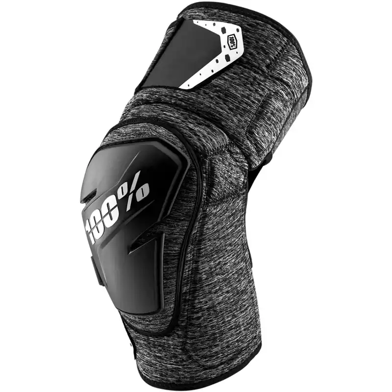 100% Fortis Knieschoner - grey heather/schwarz Knallerangebot