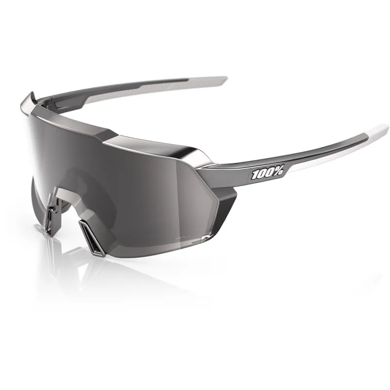 100% Korbin Brille - Gloss Black Chrome - HiPER Silver Chrome Mirror Sonderangebot
