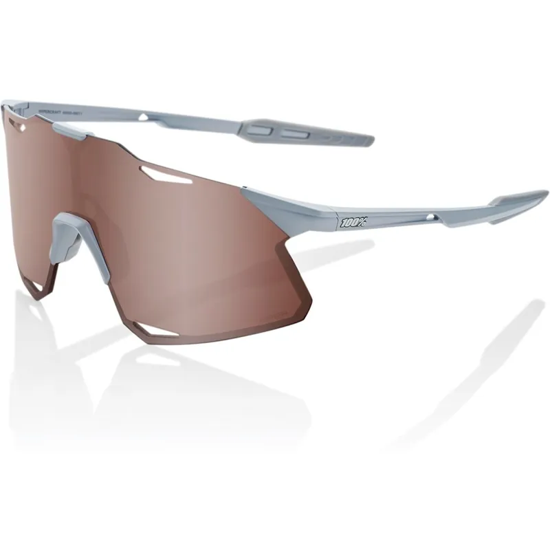 Neuheit 100% Hypercraft Brille - Matte Stone Grey - HiPER Crimson Silver Mirror Clear