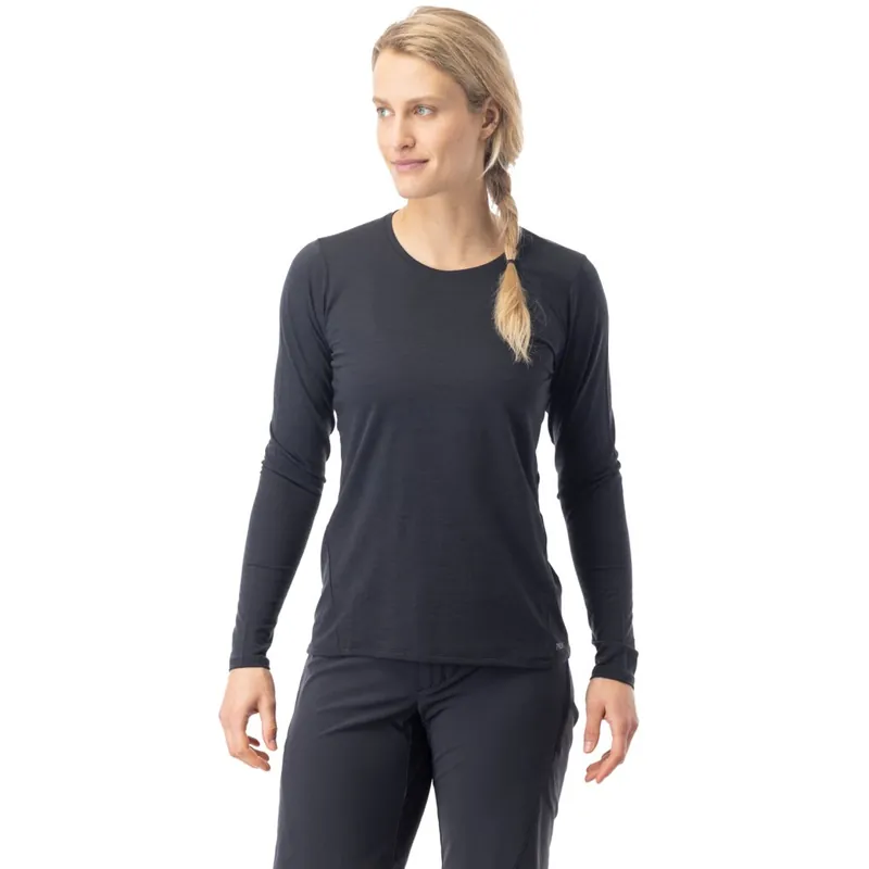Neue Ware 7mesh Desperado Merino Langarmshirt Damen - Schwarz