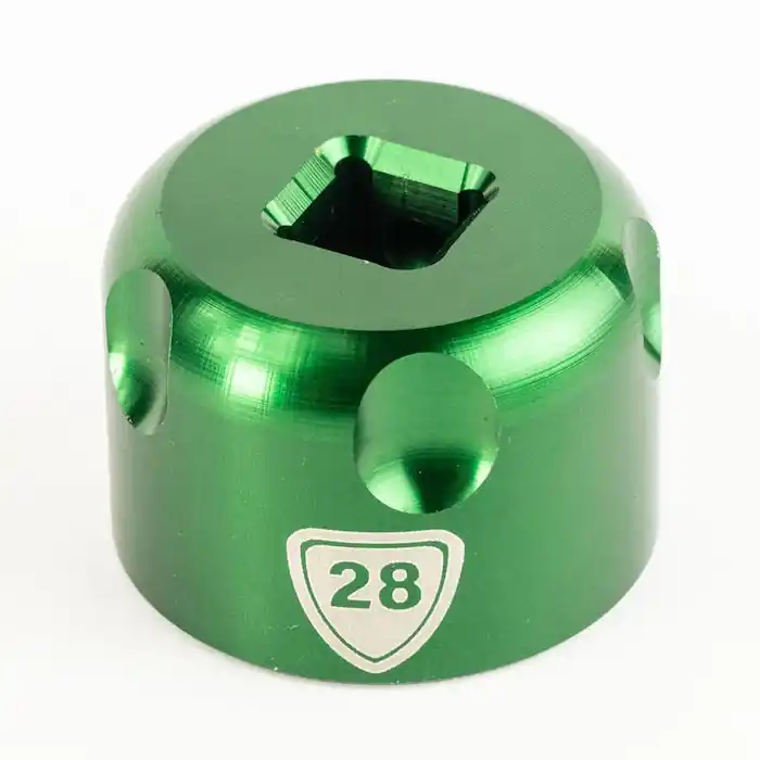 Abbey Bike Tools Werkzeug für Federgabel Top-Caps - 28 mm Meistverkauft