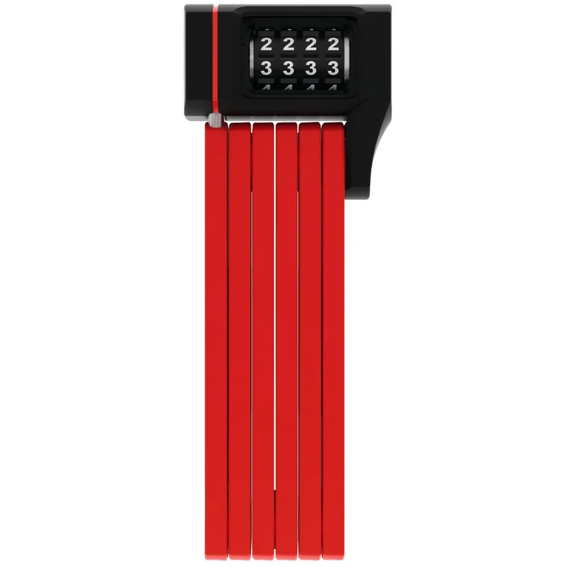 Garantierte Lieferung ABUS uGrip BORDO 5700C - 80cm Faltschloss + SH Halterung - rot