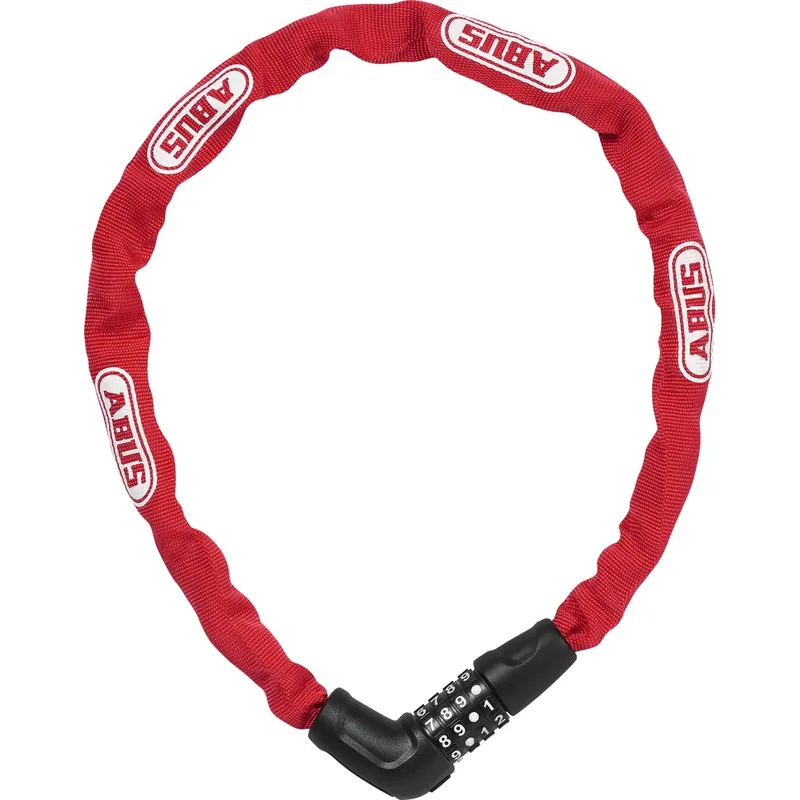 ABUS 5805C Kettenschloss - rot / 75 cm Schnäppchen
