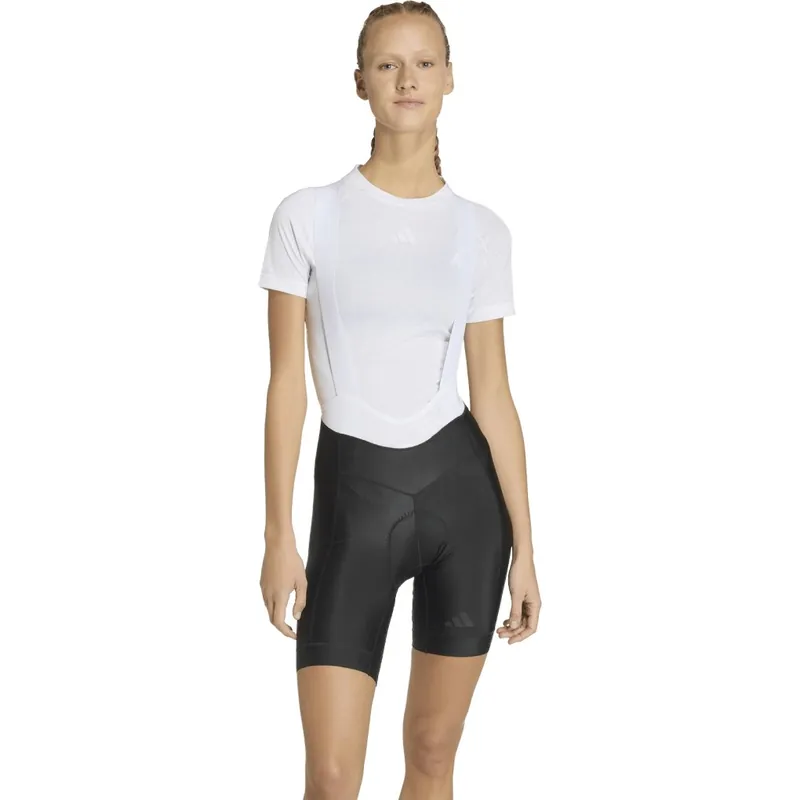 Neue Kollektion adidas Essential Padded Bibshorts Damen - black JY7609