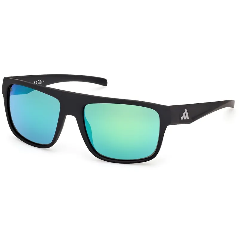 Jetzt Kaufen adidas Essentials ES0003 Brille - matte black / green mirror