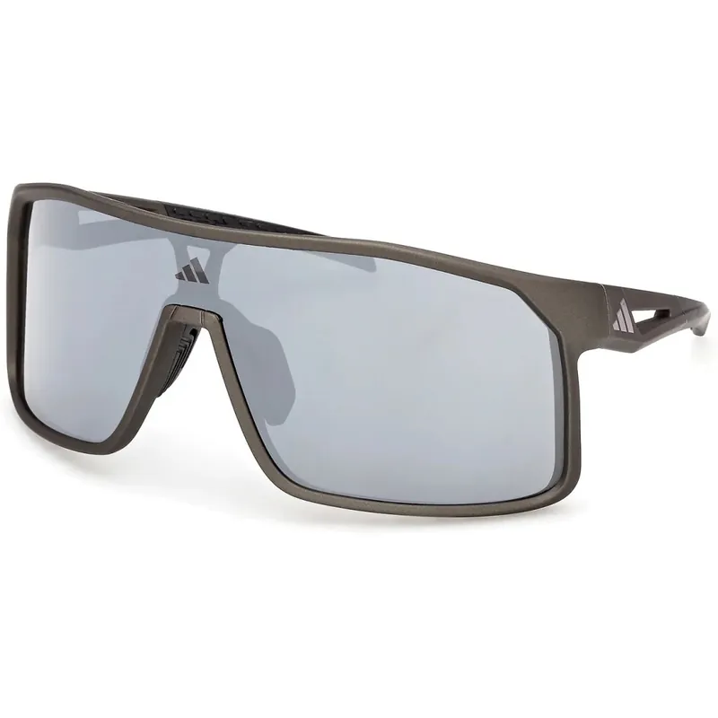 adidas Alkator SP0124 Brille - Matte Dark Green / Smoke Mirror Saisonangebot