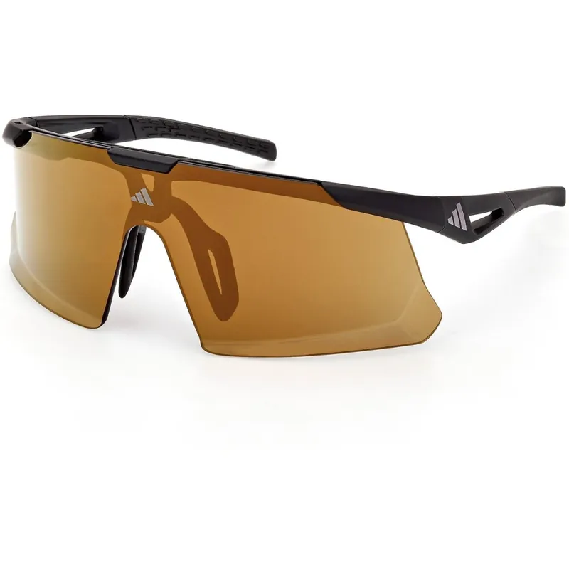 adidas Dunamis EVO-S SP0107 Brille - Matte Black / Contrast Mirror Brown Rabatt