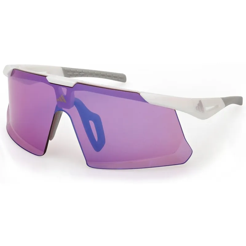 Sofort Bestellen adidas Dunamis EVO-S SP0107 Brille - White / Contrast Mirror Violet