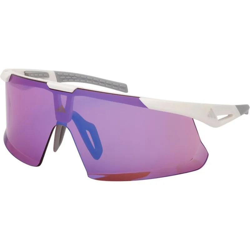 Expressversand adidas Dunamis EVO SP0106 Brille - White / Contrast Mirror Violet