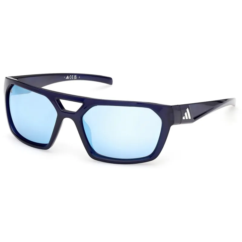 Neu Im Sortiment adidas Essentials ES0004 Brille - shiny blue / blu mirror