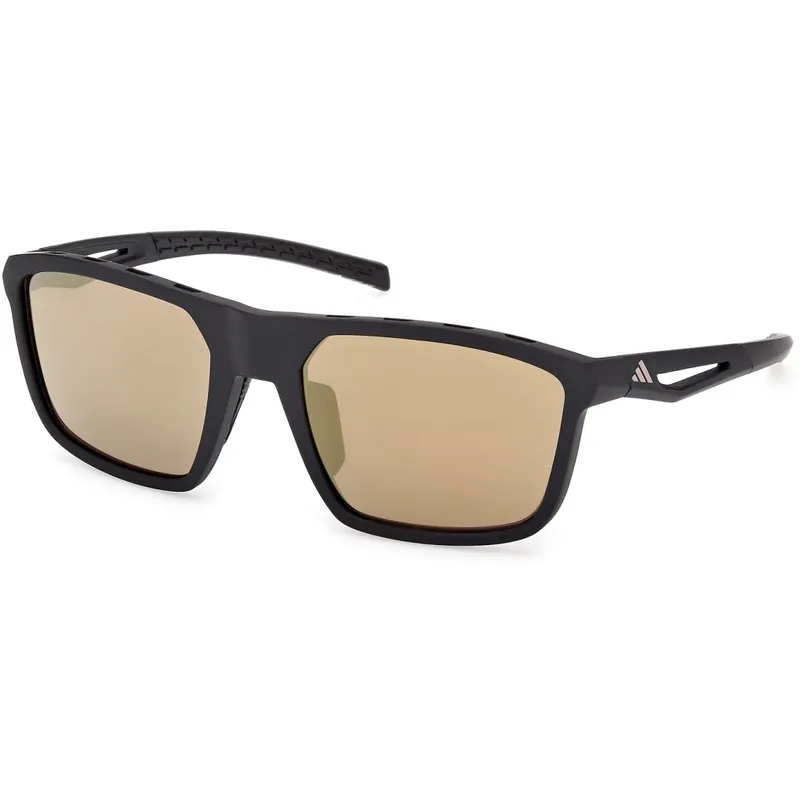 adidas SP0111 Brille - Matte Black / Contrast Mirror Brown Neu