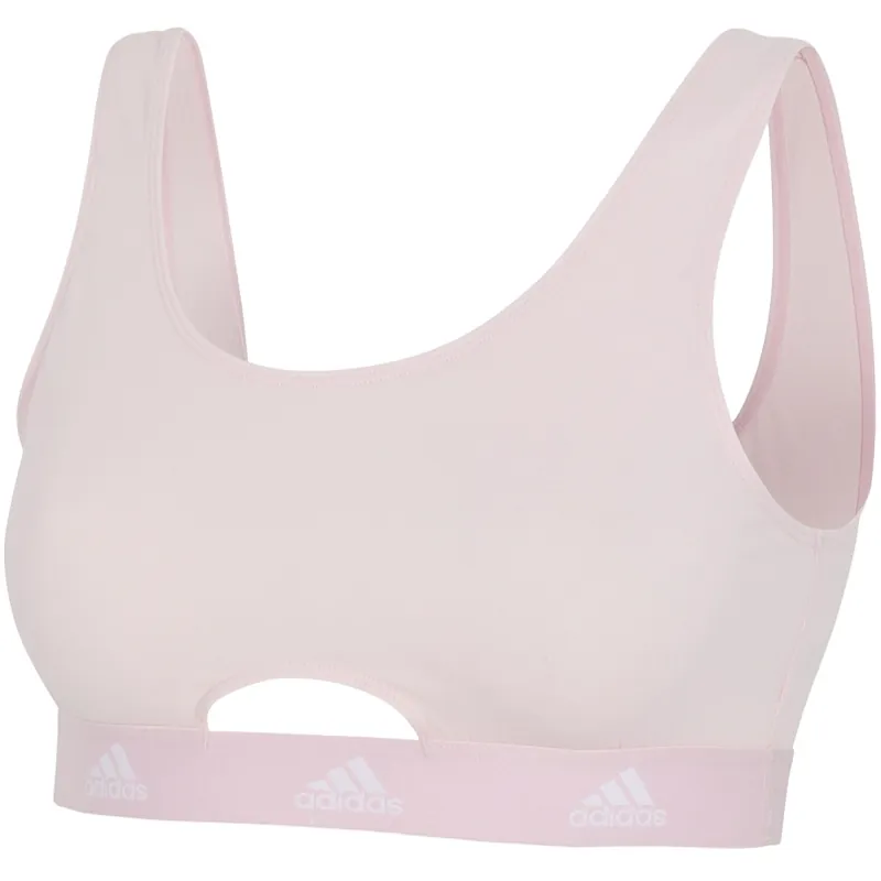 Billig adidas Sports Underwear Sports Active Comfort Cotton Scoop Bralette Damen - 522 pink