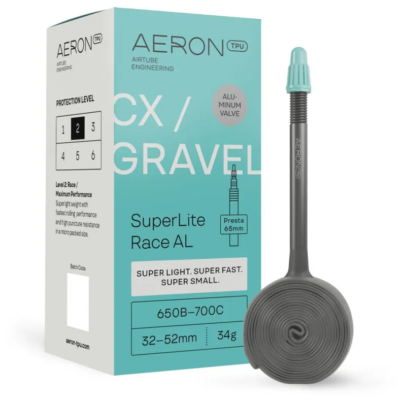 Aeron SuperLite Race AL CX/Gravel Schlauch - 27.5/28" 32-52mm - SV - 65m Saisonangebot