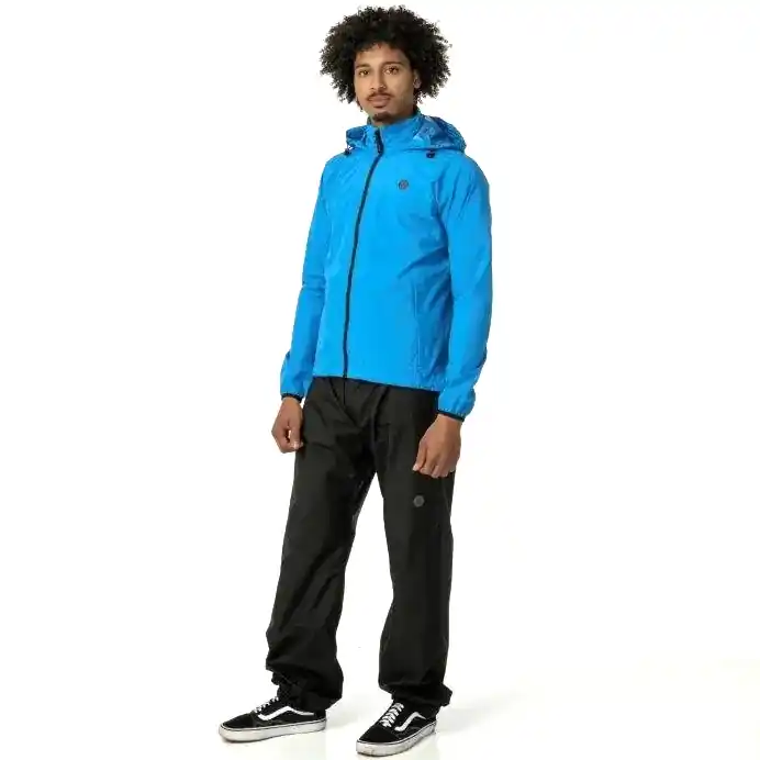 Schnäppchen AGU Essential GO Regenanzug - Set aus Regenhose und Regenjacke - blau