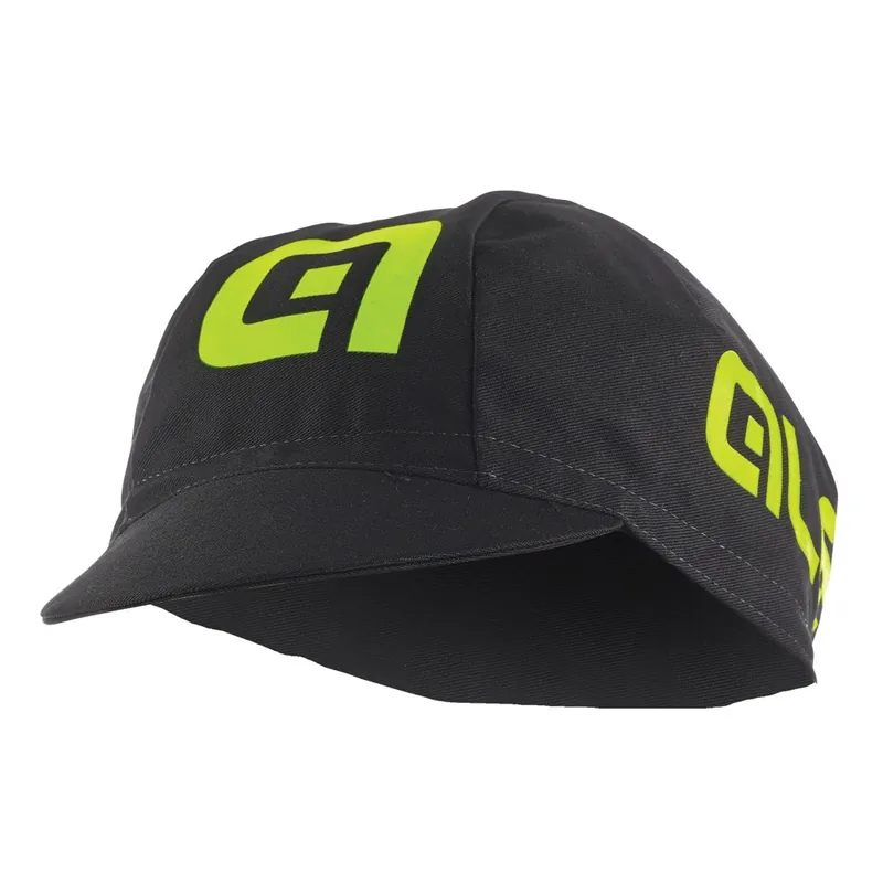 Billig Alé Cotton Radmütze - schwarz-gelb-fluo