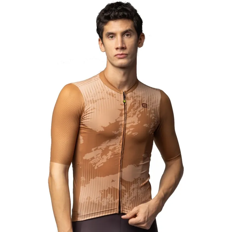 Alé OFF ROAD GRAVEL Krakatoa Radtrikot Herren - caramello Geprüft