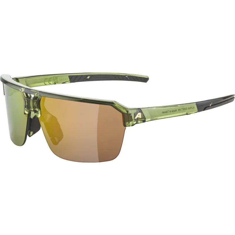 Highlight Alpina Swift HR Brille - green-transparent gloss/mirror gold