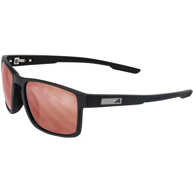 Alpina Rift Brille - black matt/mirror red Neue Kollektion