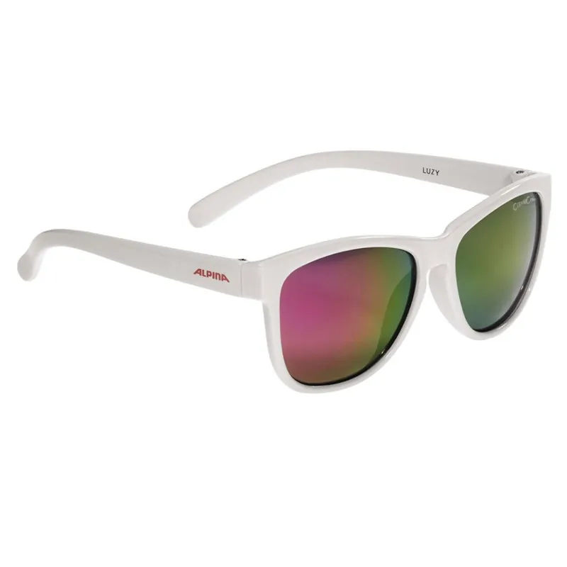 Heißes Angebot Alpina Luzy Brille Kinder - white/mirror pink
