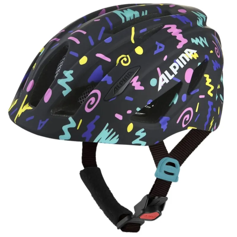 Alpina Pico Kinderhelm - black-confetti gloss Neuheit