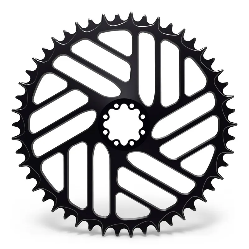 Alugear Beach Ball Narrow Wide Rennrad Kettenblatt - 1x SRAM 8-Loch Direct Mount - schwarz Ausverkauf