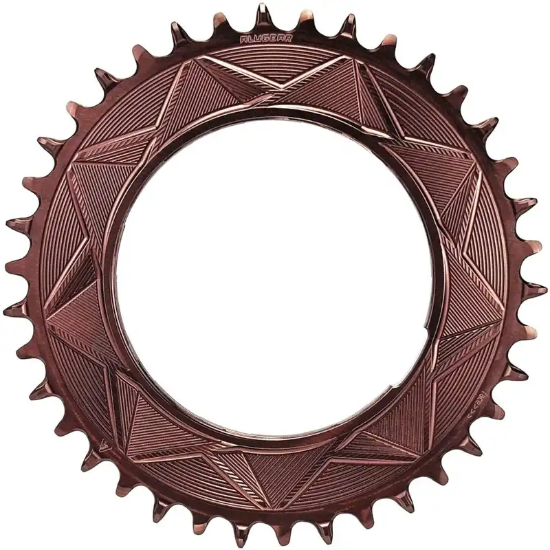 Preiswert Alugear AERO Kettenblatt - MTB Thread Mount 0mm 1x 11/12s rund - mocha