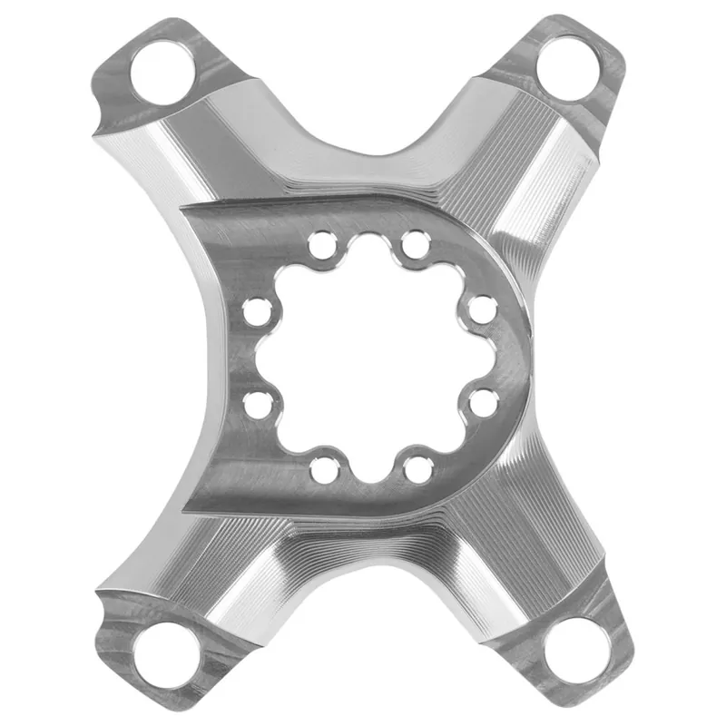 Alugear Kurbelspider für Road Kettenblätter - Direct Mount SRAM 8-Loch 4x110BCD - silber Top-Preis