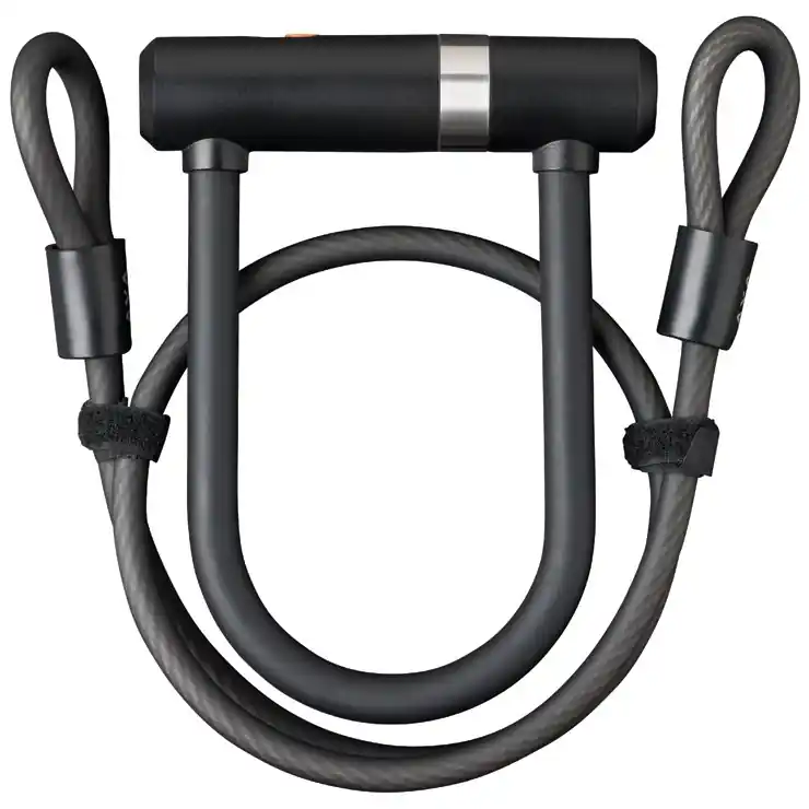 AXA Newton Mini Pro Bügelschloss mit Kabel 100cm Garantierte Lieferung
