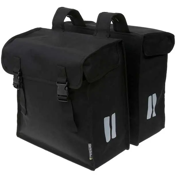 Neu Basil Mara XXL Doppelpacktasche (Paar) - 2x23.5L - schwarz
