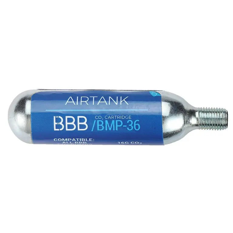 BBB Cycling AirTank BMP-35/BMP-36 CO2 Ersatzkartusche mit Gewinde 16g Begrenztes Angebot