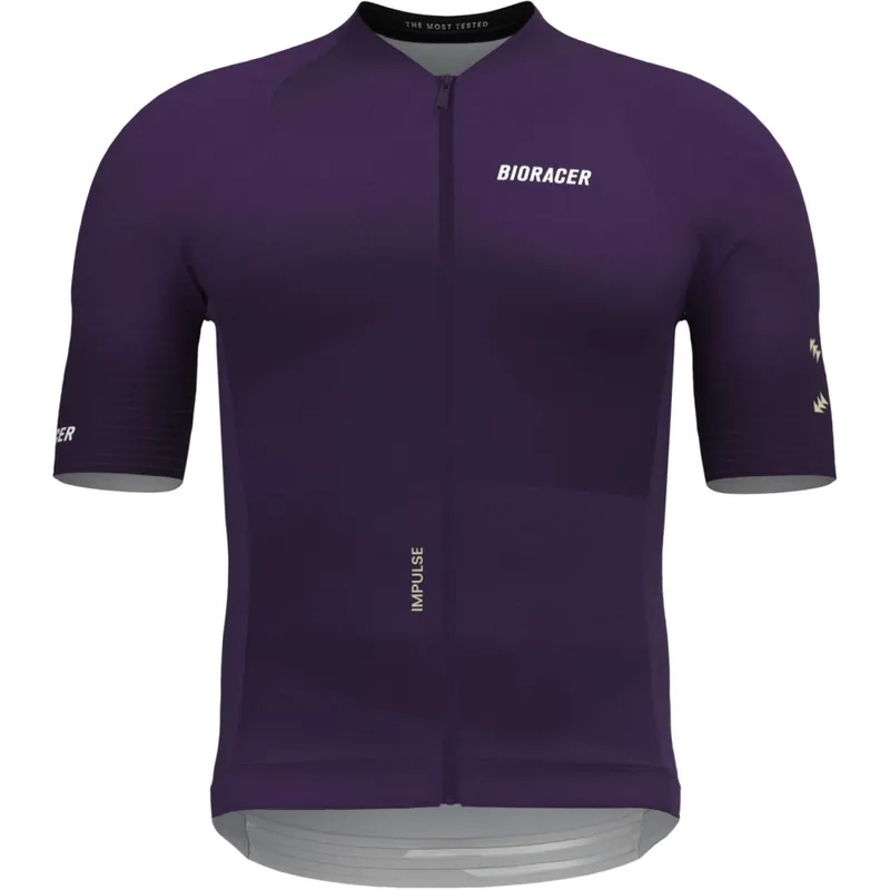 Meistverkauft Bioracer Icon Fahrradtrikot Herren - Impulse - dark violet