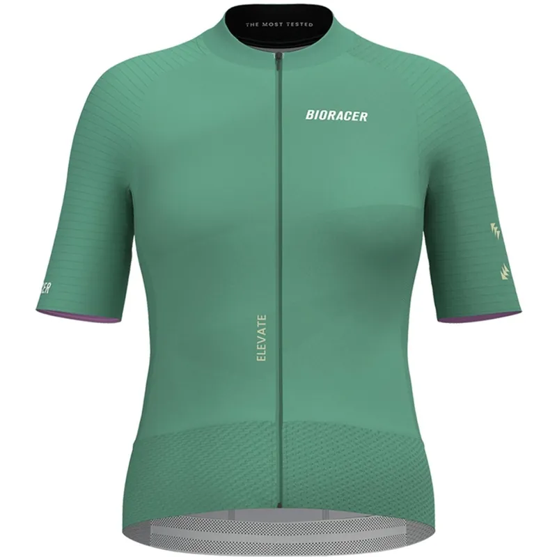 Ausverkauf Bioracer Epic Elevate Fahrradtrikot Damen - botanical tint