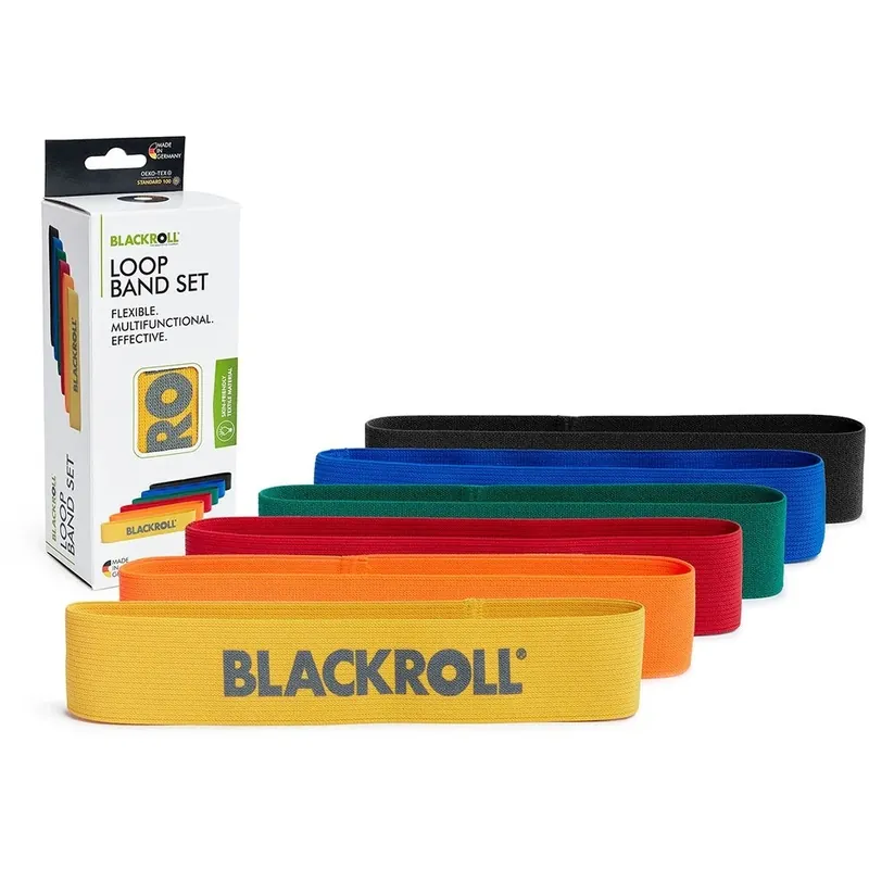 BLACKROLL Loop Band Fitnessband 6er Set - gelb, orange, rot, grün, blau, schwarz Jetzt Bestellen